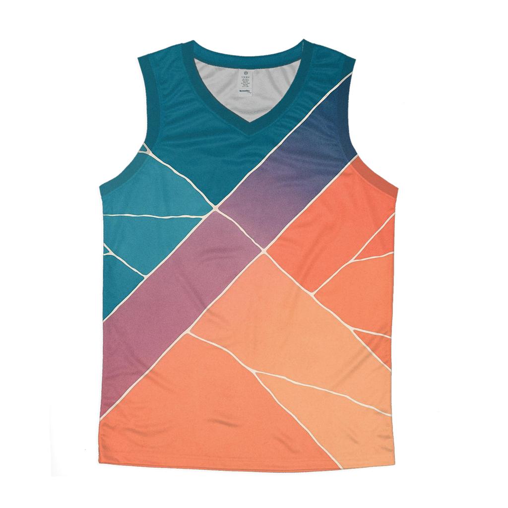 Diagonal Overdye Ombre designer workout tanks