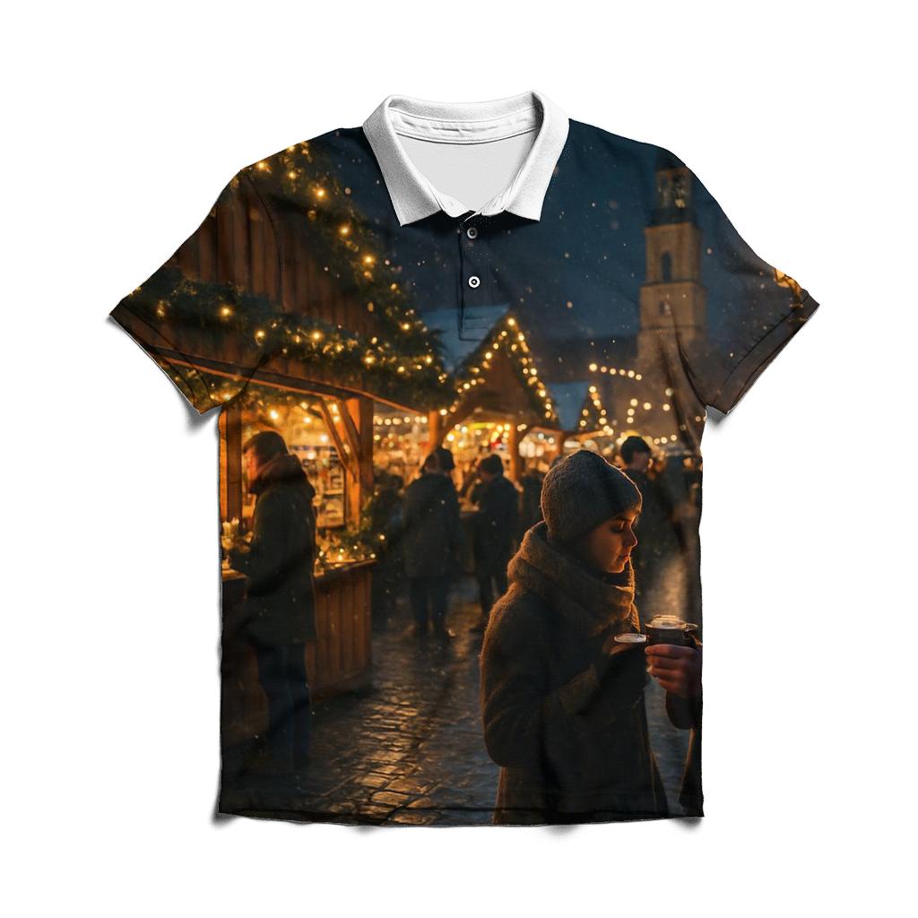Village Market Night classic pique polos