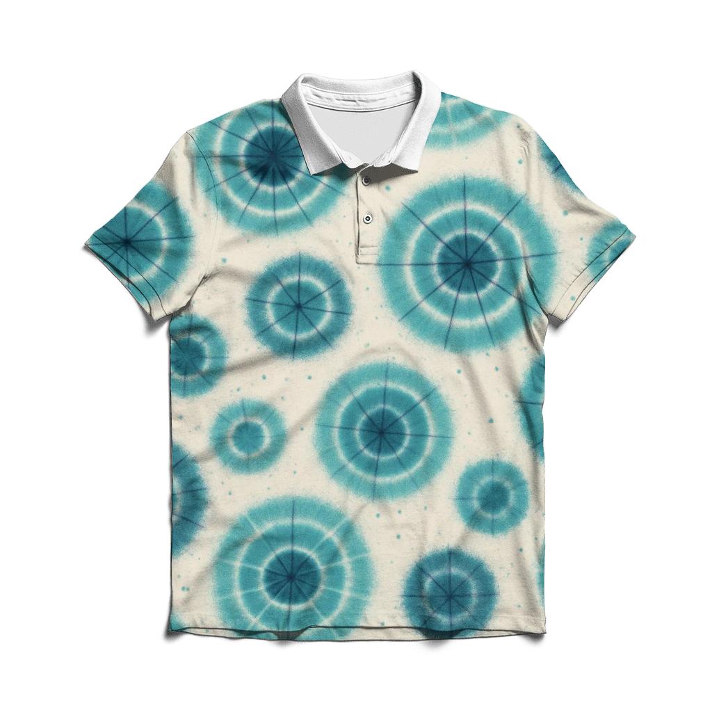 Kumo Spider Cluster Aqua personalized polo shirts