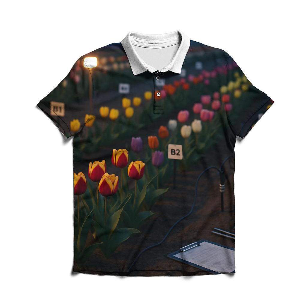 Evening Tulip Research Plot classic pique polos