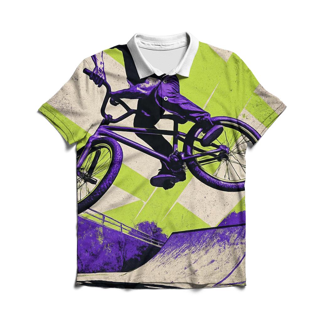 Freestyle BMX Alley branded logo polo shirts