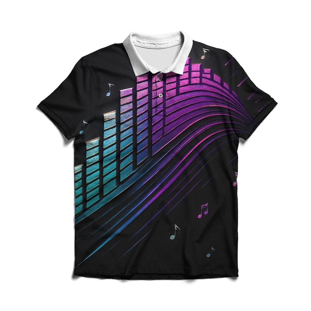 Equalizer Pulse Crest branded logo polo shirts