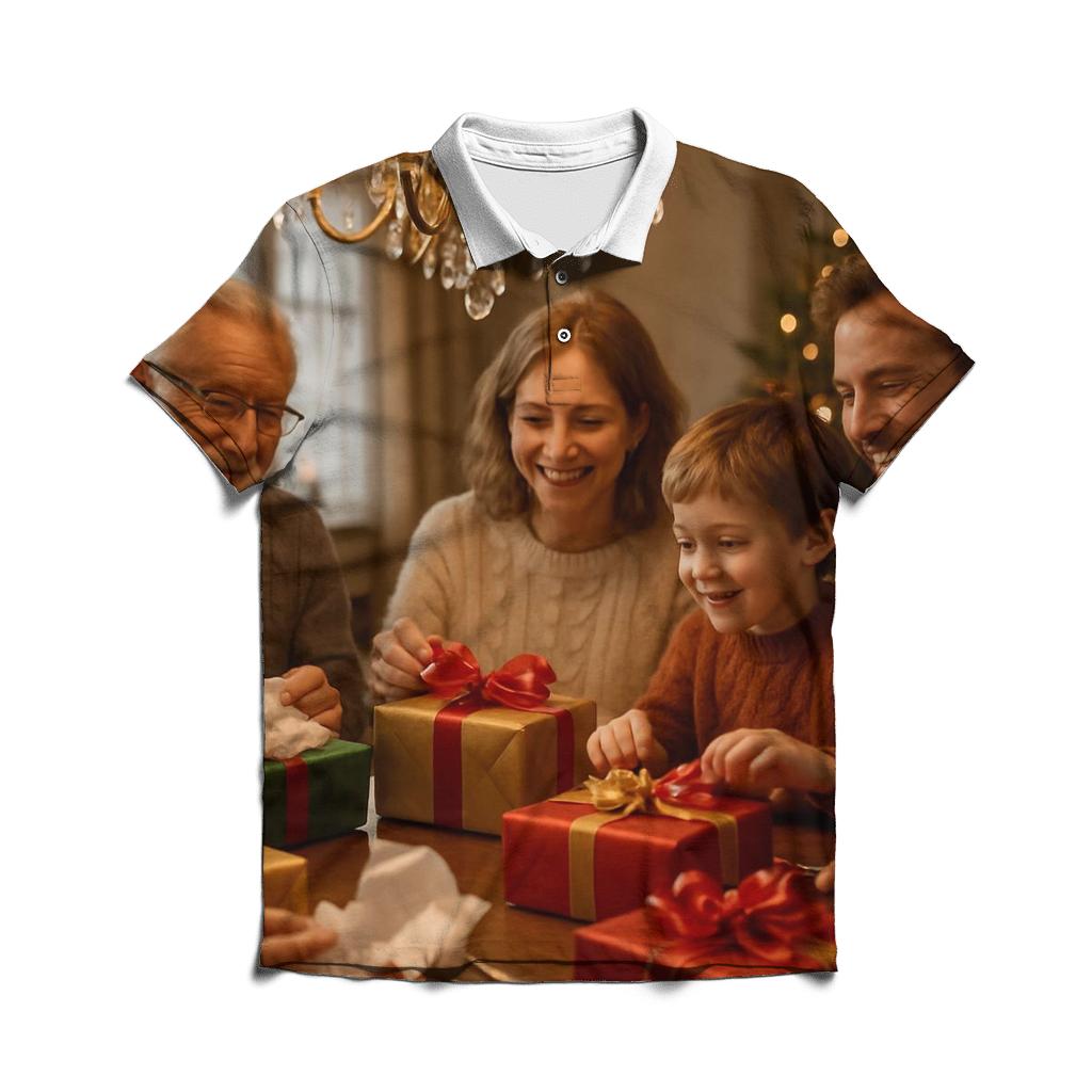 Family Gift Table personalized polo shirts