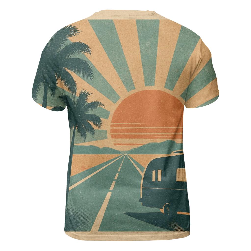 Sunset Highway Road Trip Poster personalized full print shirts
