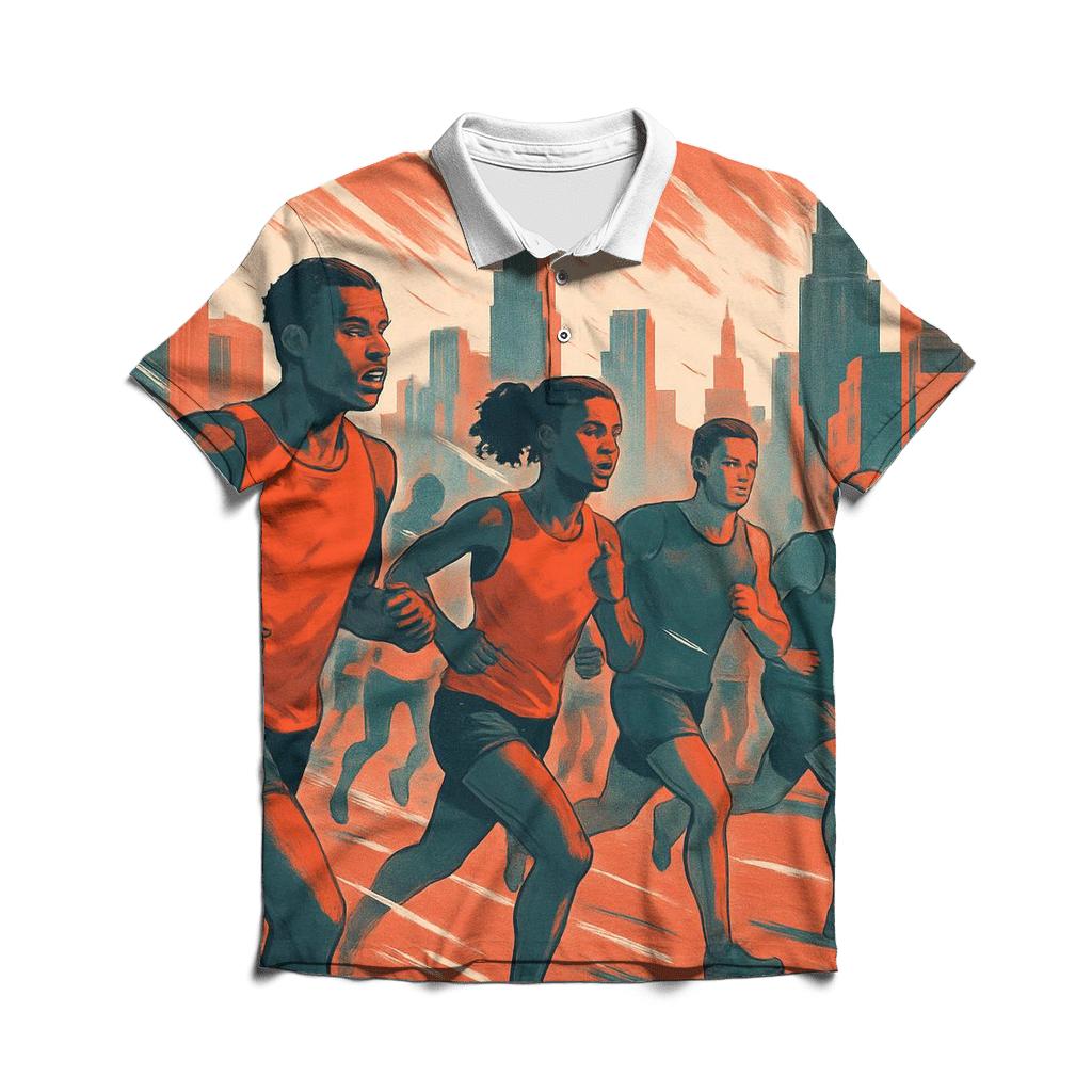 City Marathon Miles personalized polo shirts
