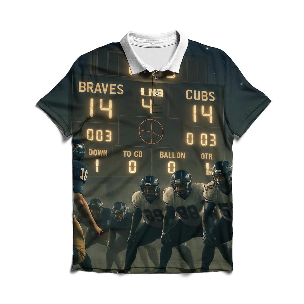 Scoreboard Standoff Under Orion stylish collar polo tees