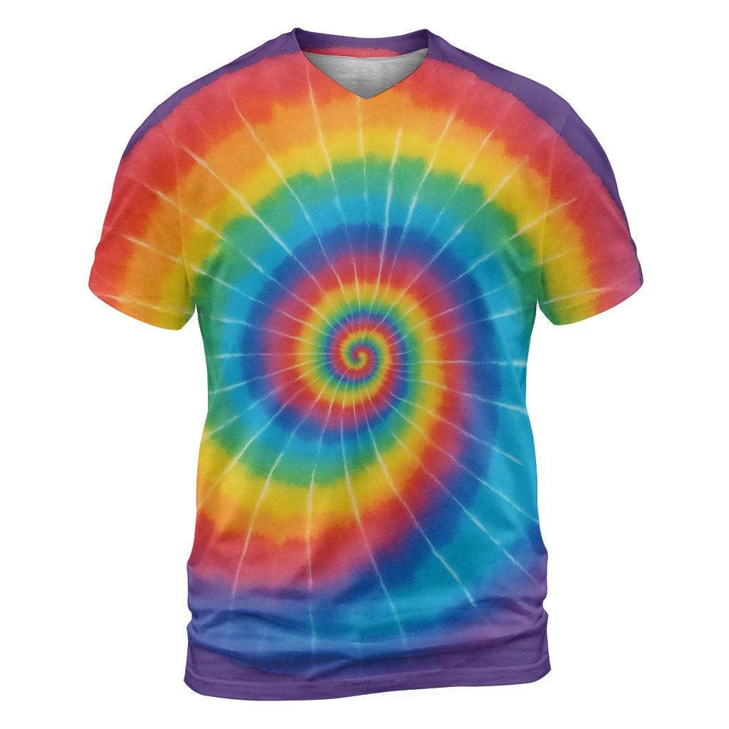 Classic Rainbow Spiral creative print fashion shirts