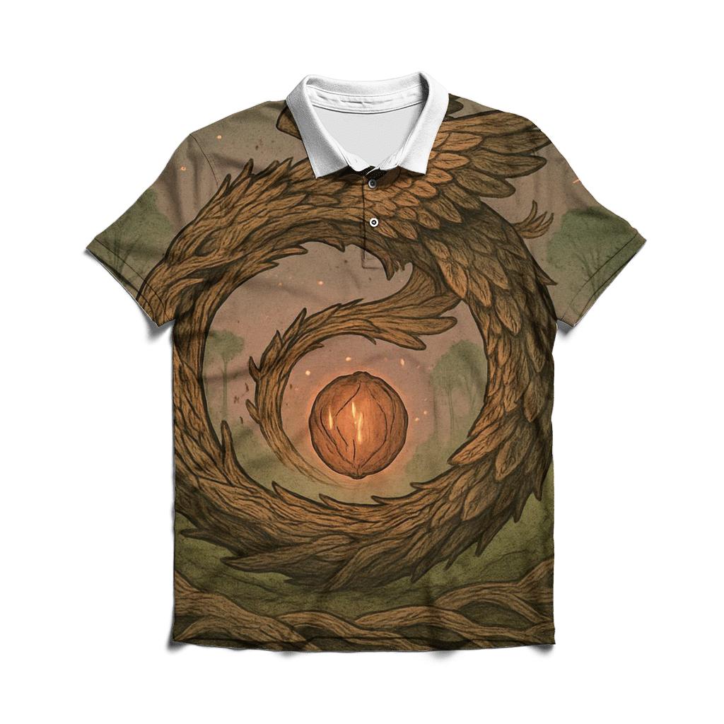 Seed Of Rebirth Ouroboros branded logo polo shirts