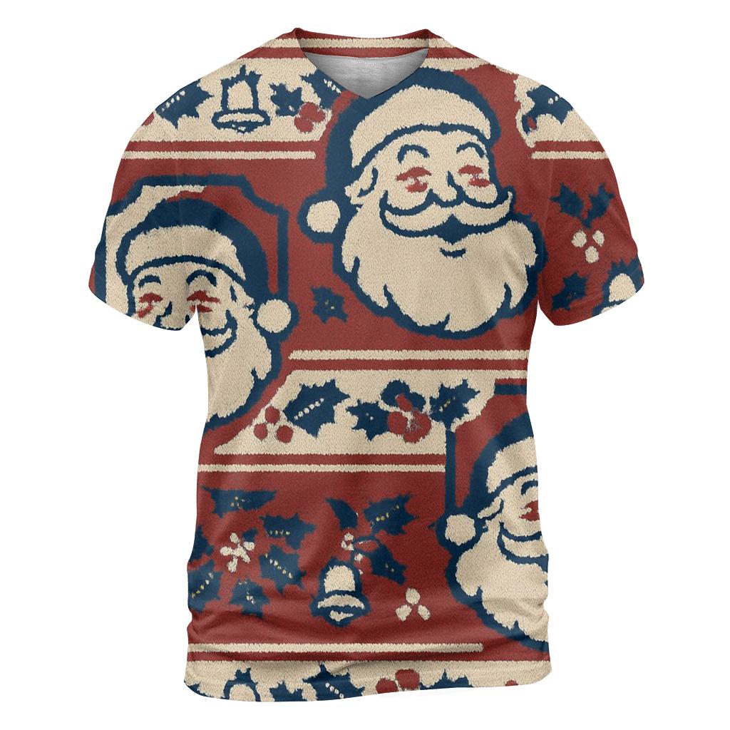 Santa Sweater Crest Design designer pattern shirts