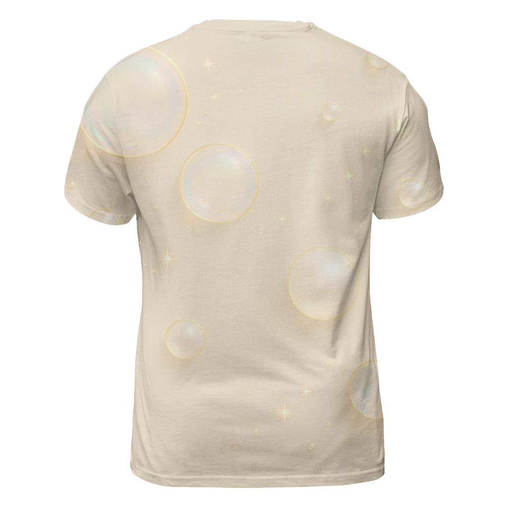Champagne Constellation artistic all-over print tops