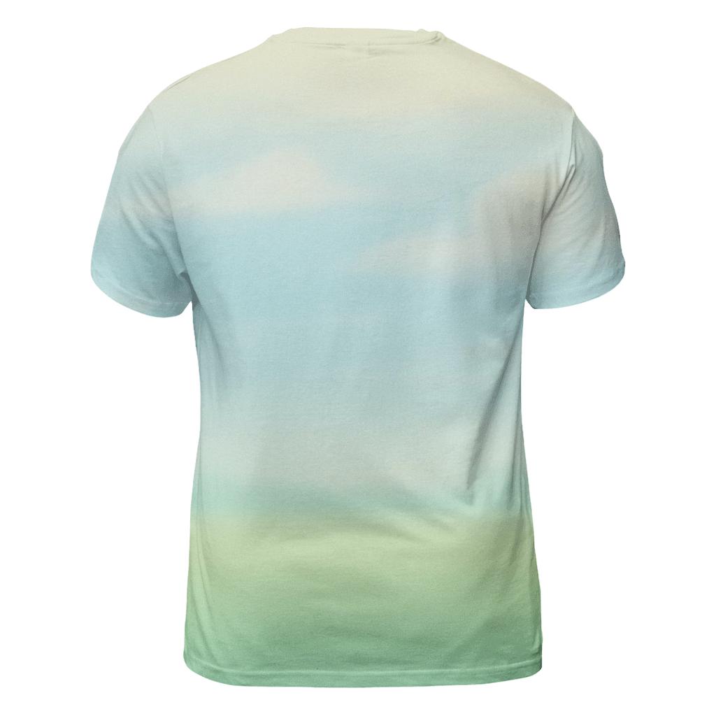 Meadow Sky Drift vibrant all-over design tees