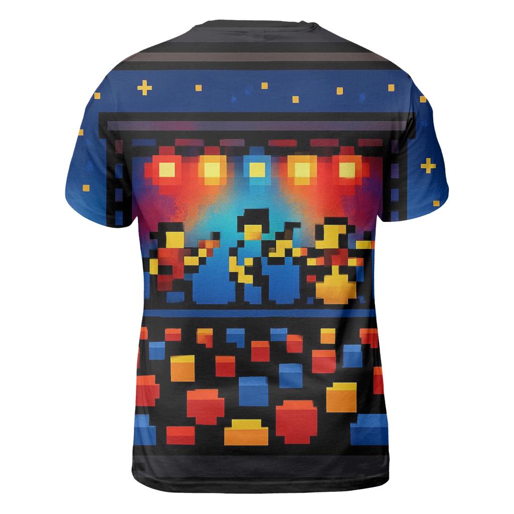 Pixel Concert Night statement graphic shirts