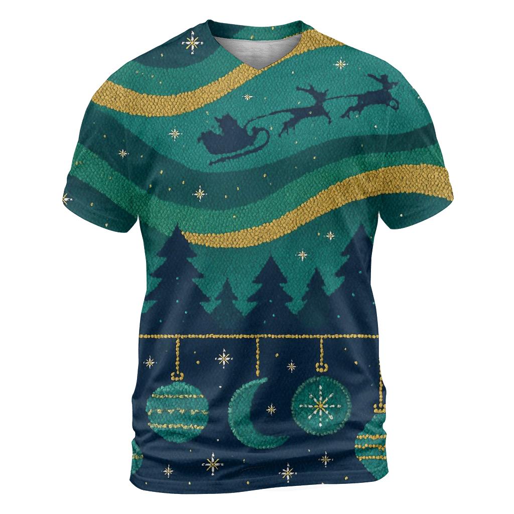 Northern Lights Ornament Band Design unique graphic print tees