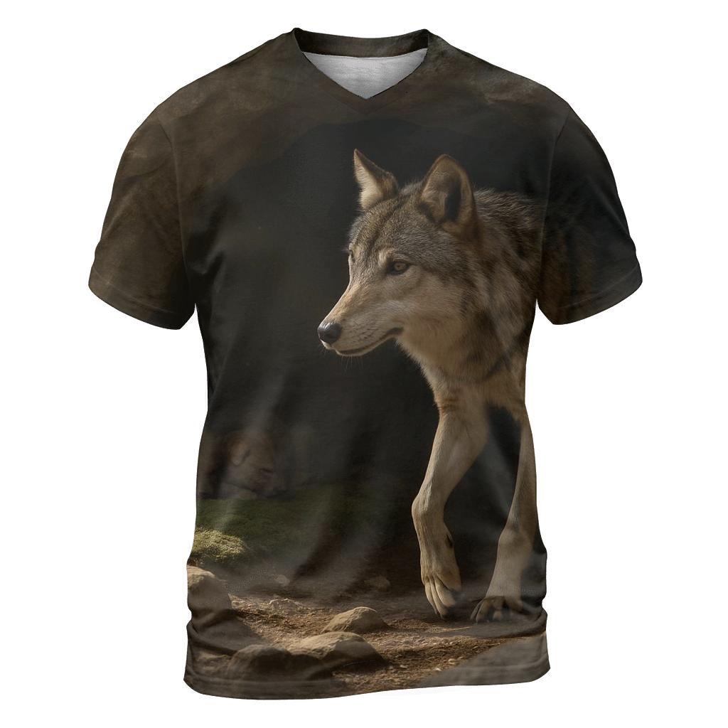 Cave Den Morning vibrant all-over design tees