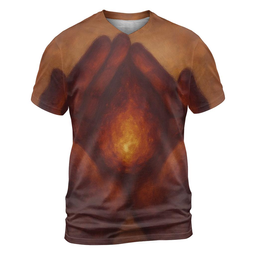Ember Of Compassion statement graphic shirts