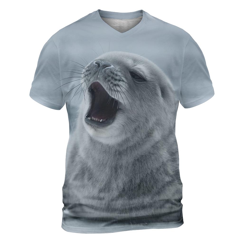 Glacial Articulate — Weddell Seal Pup designer pattern shirts