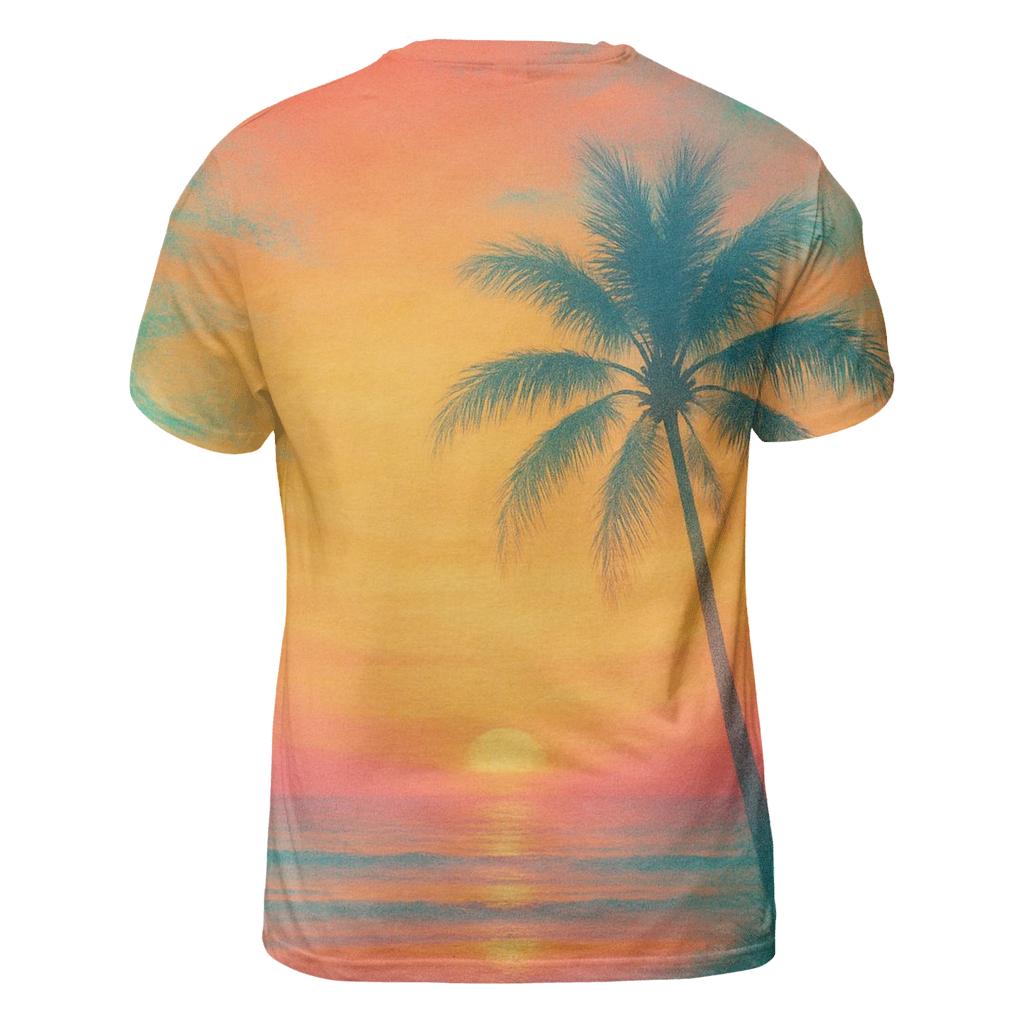 Tropical Dawn Melt trendy printed shirt styles