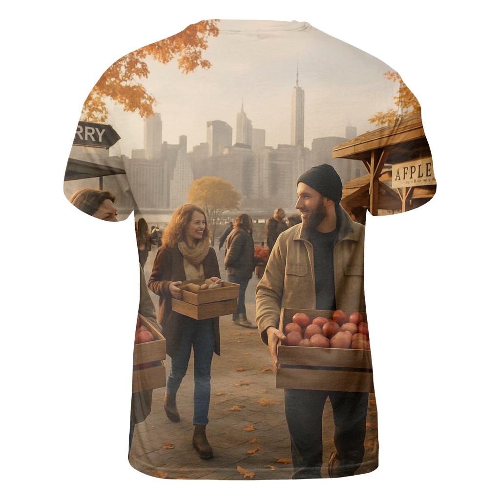 Autumn Ferry Terminal With Orchard Market custom all-over print shirts