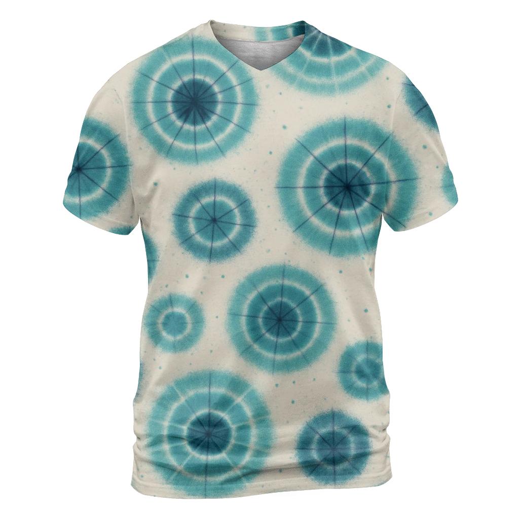 Kumo Spider Cluster Aqua vibrant all-over design tees