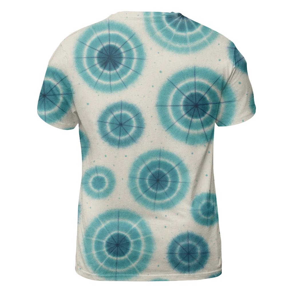 Kumo Spider Cluster Aqua vibrant all-over design tees