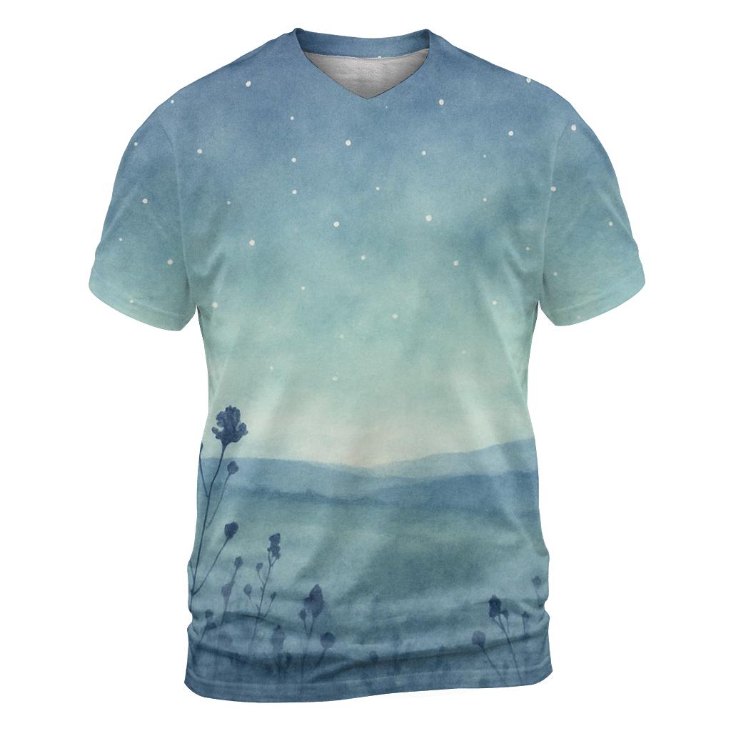 Starlit Meadow designer pattern shirts