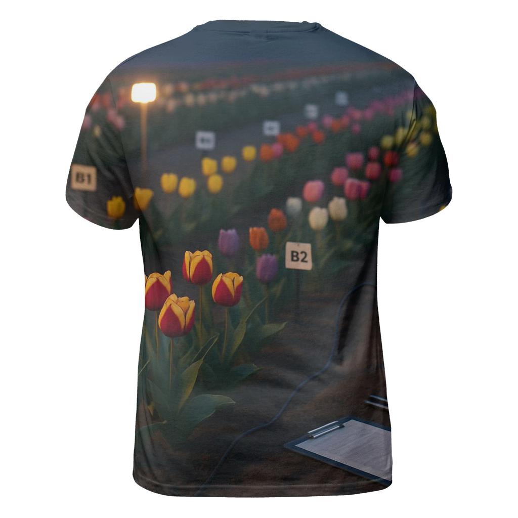 Evening Tulip Research Plot designer pattern shirts