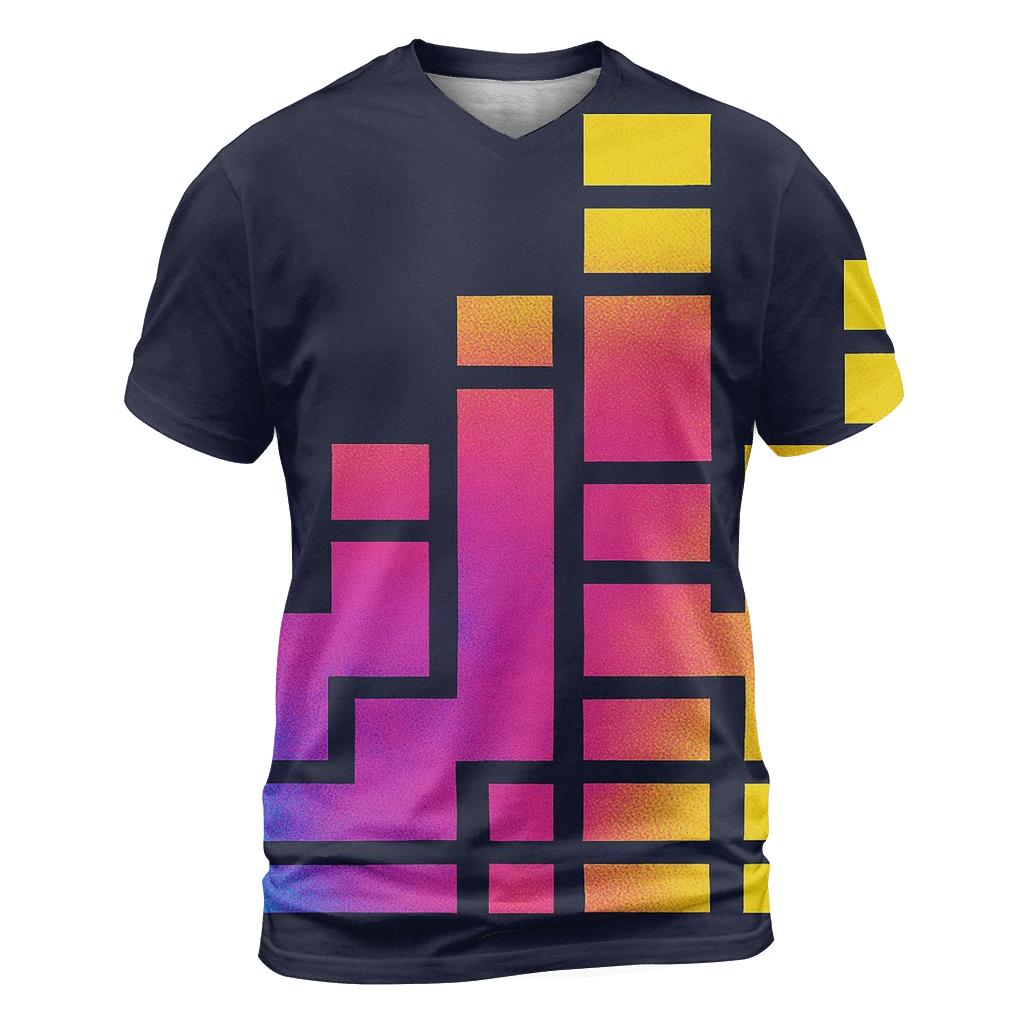 Retro Spectrum Steps statement graphic shirts