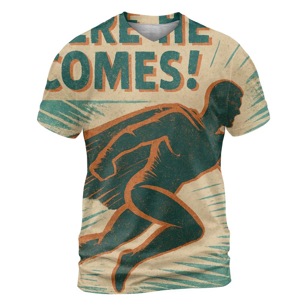 Faded Comic Book Adventure Panel unique graphic print tees