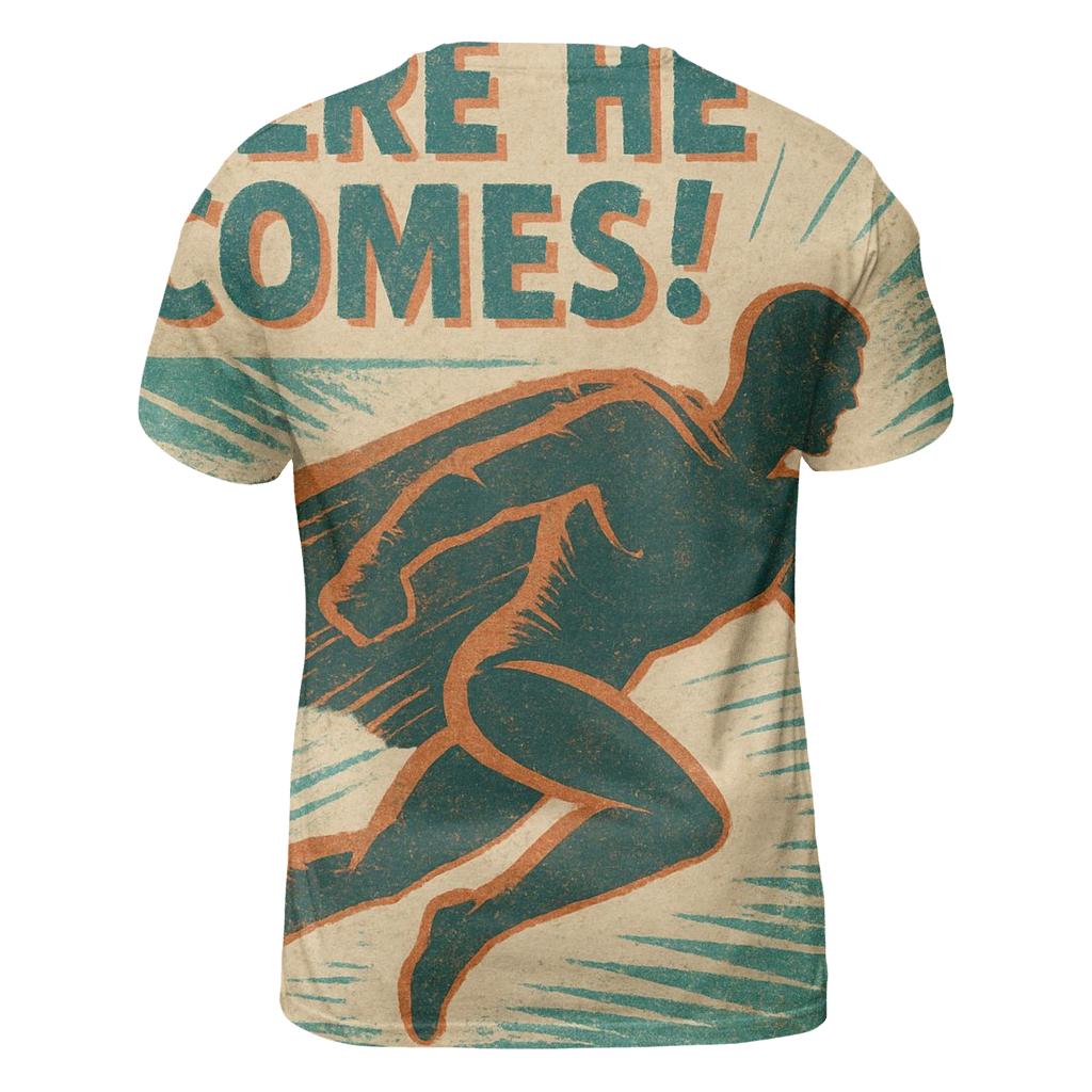 Faded Comic Book Adventure Panel unique graphic print tees