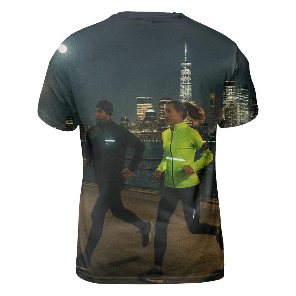 Midnight Blue River Chase With Joggers vibrant all-over design tees