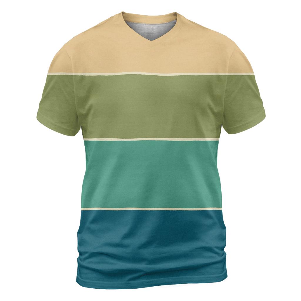 Sunset Horizon Stripes trendy printed shirt styles