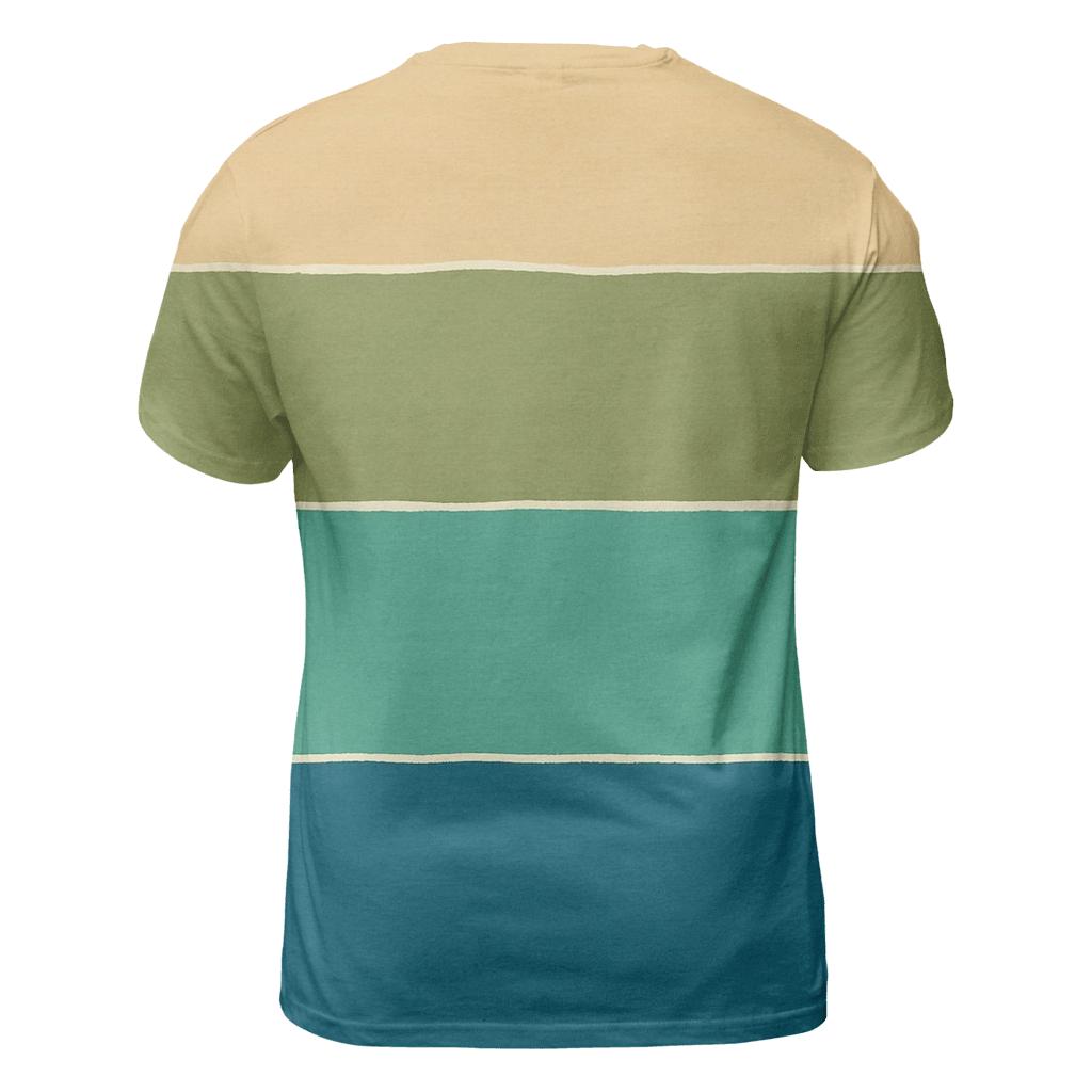 Sunset Horizon Stripes trendy printed shirt styles