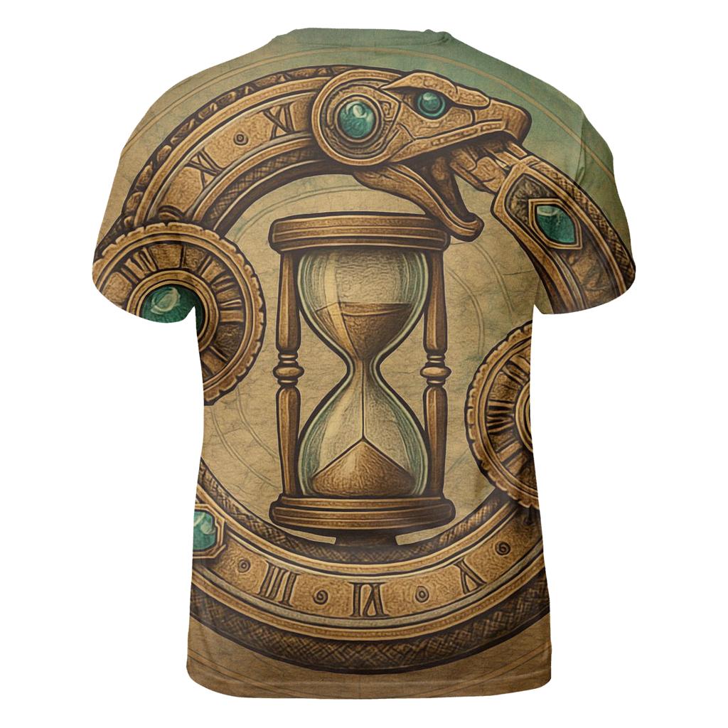 Clockwork Serpent Of Chronus creative print fashion shirts