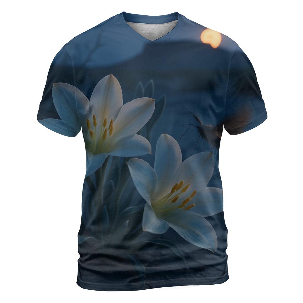 Desert Evening Bloom Of Desert Lily custom all-over print shirts