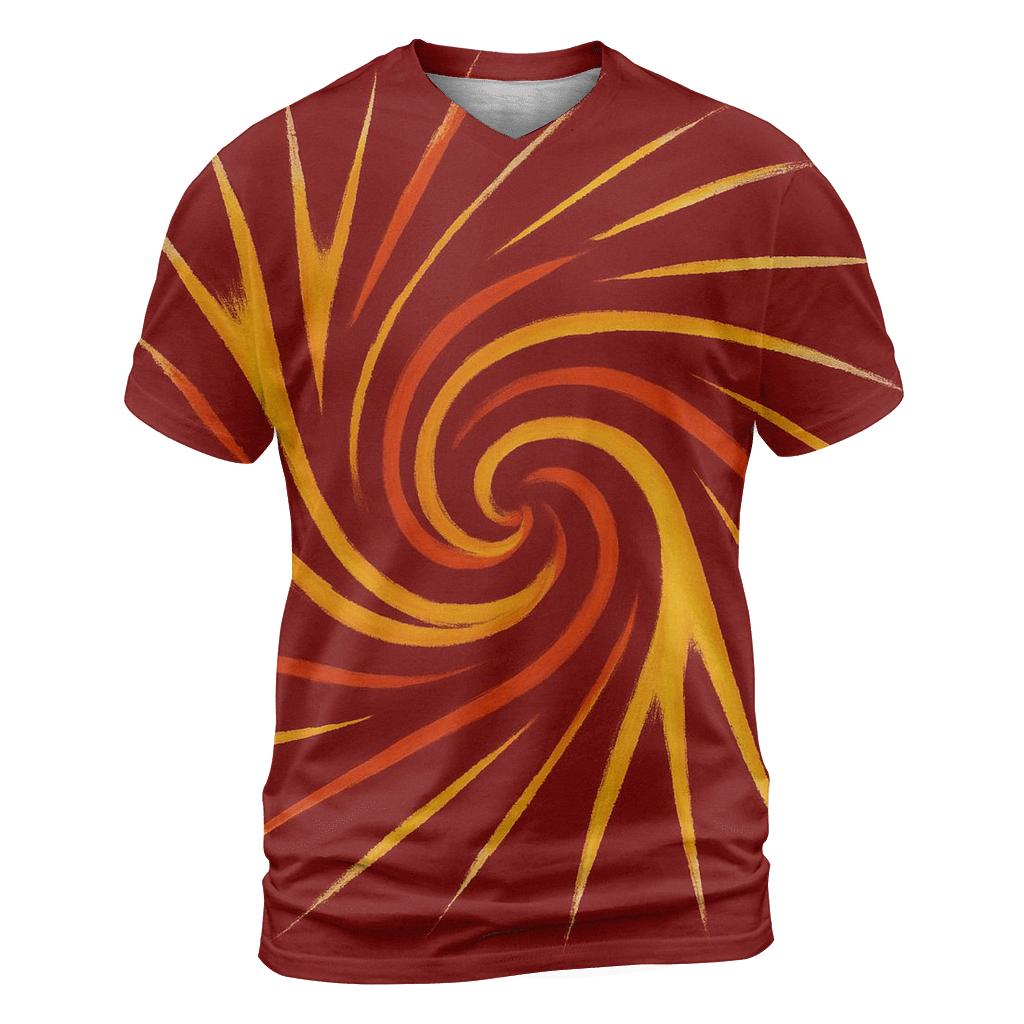 Solar Flare Radial Spiral personalized full print shirts