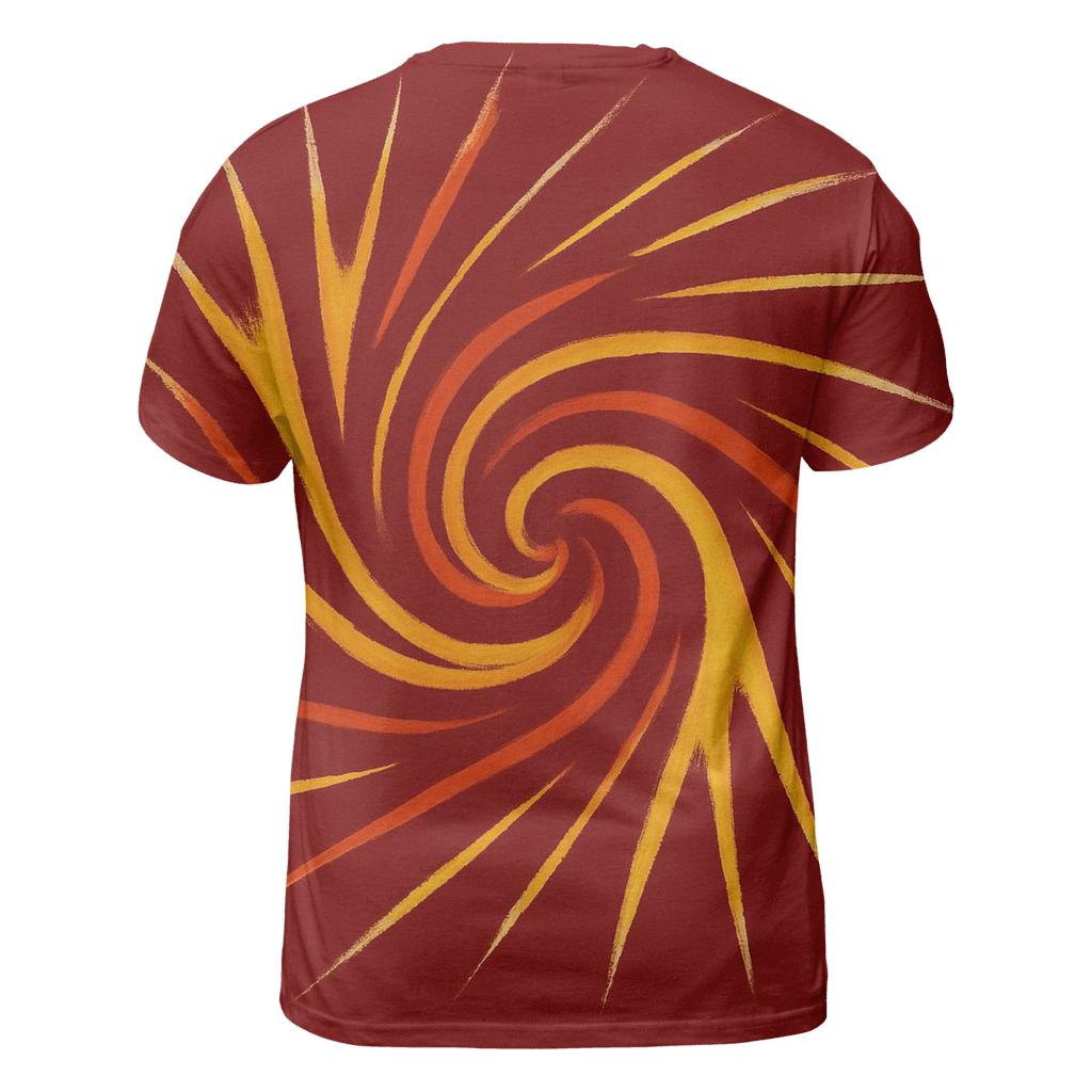 Solar Flare Radial Spiral personalized full print shirts