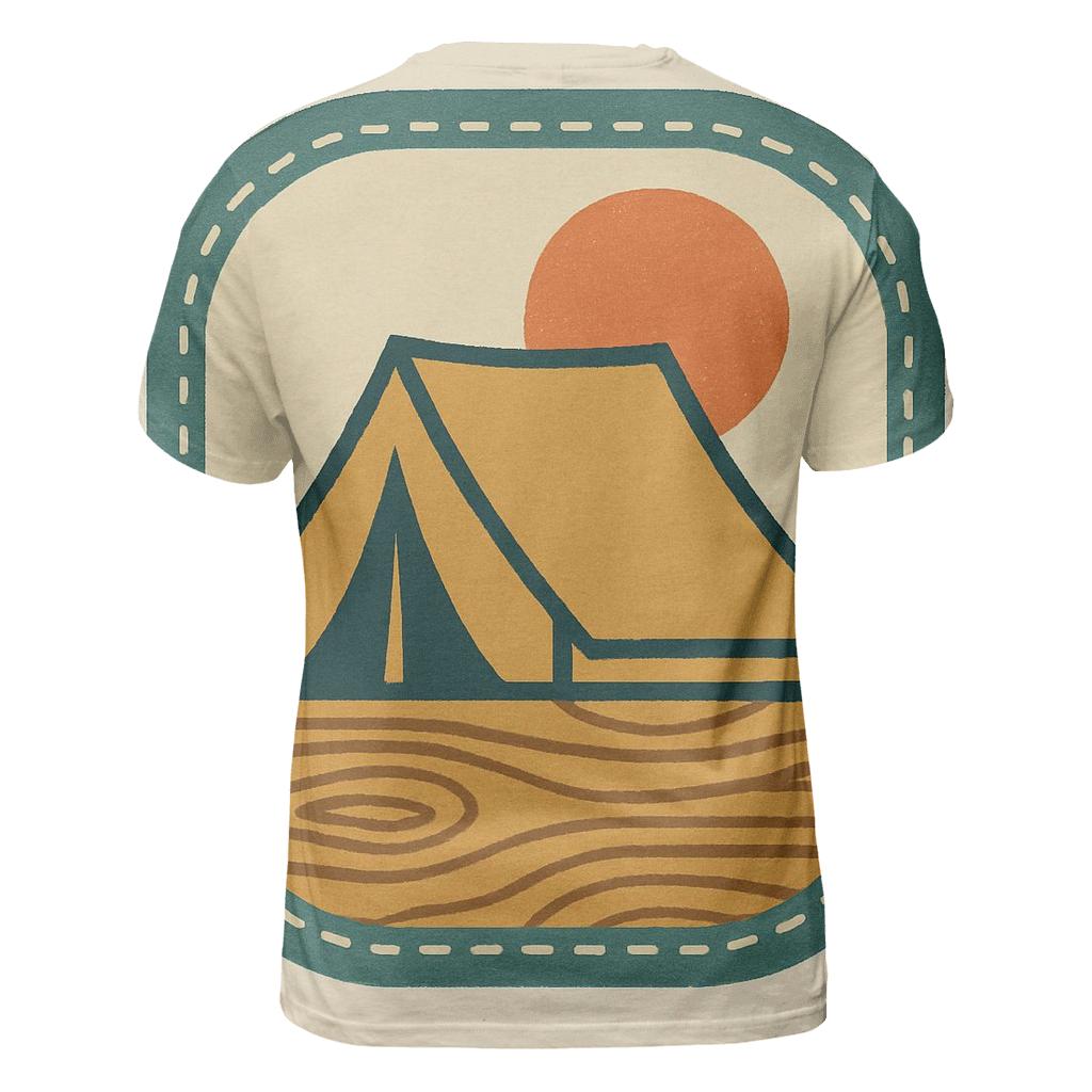 Retro Camping Patch designer pattern shirts