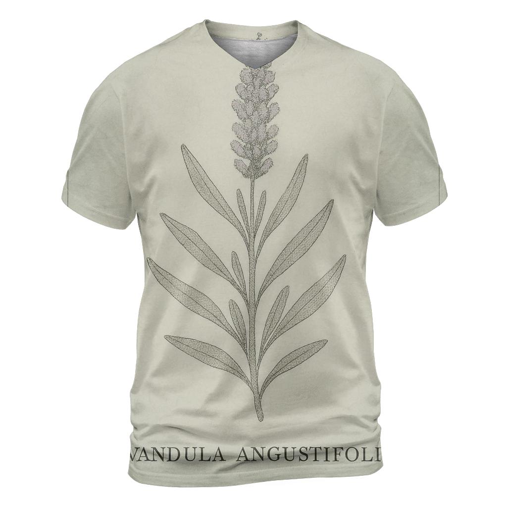 Faded Floral Botanical Plate personalized full print shirts