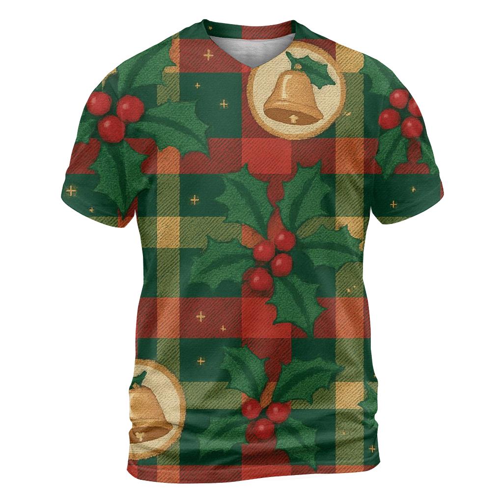 Holly Jingle Plaid Design designer pattern shirts