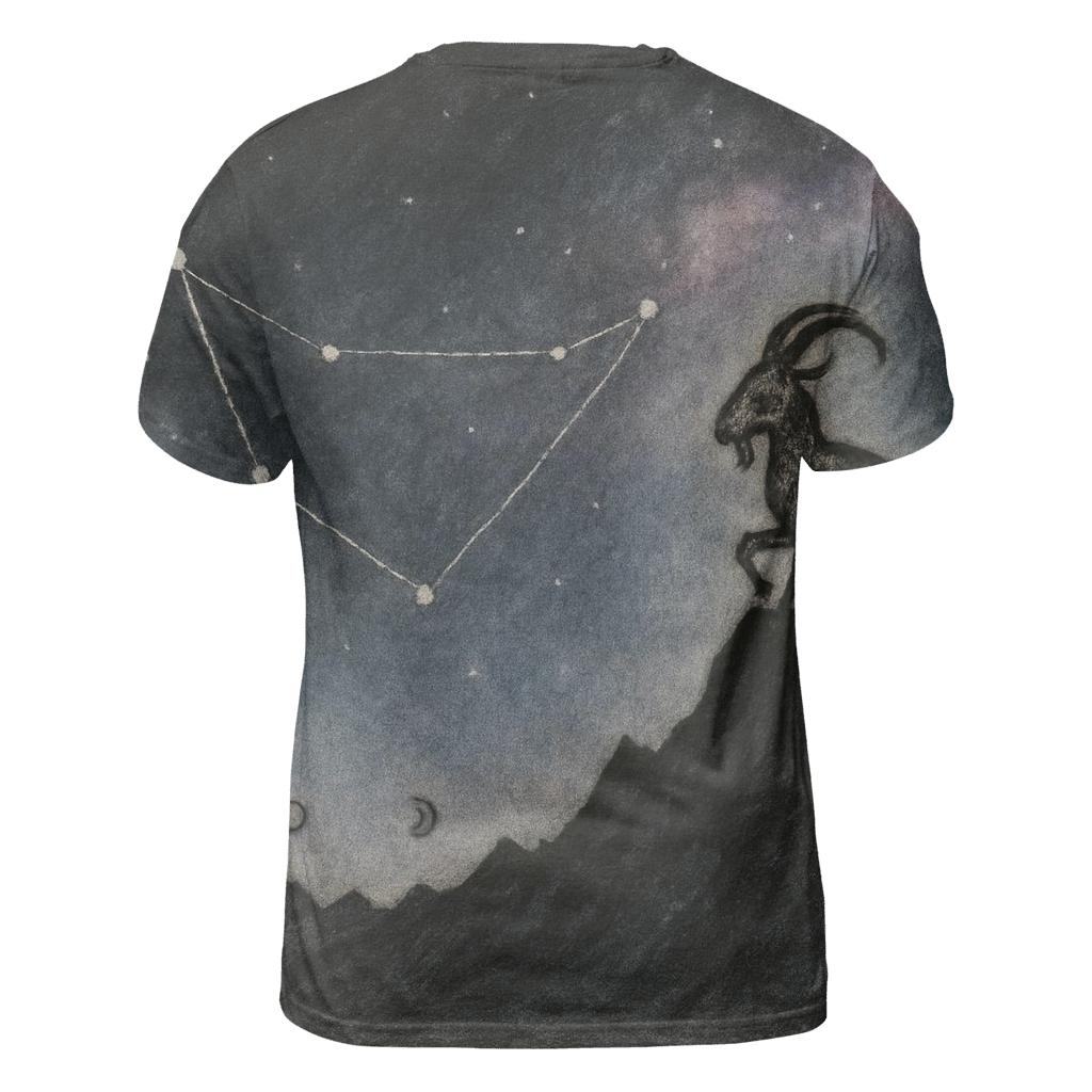 Capricorn Mountain Goat Nebula statement graphic shirts