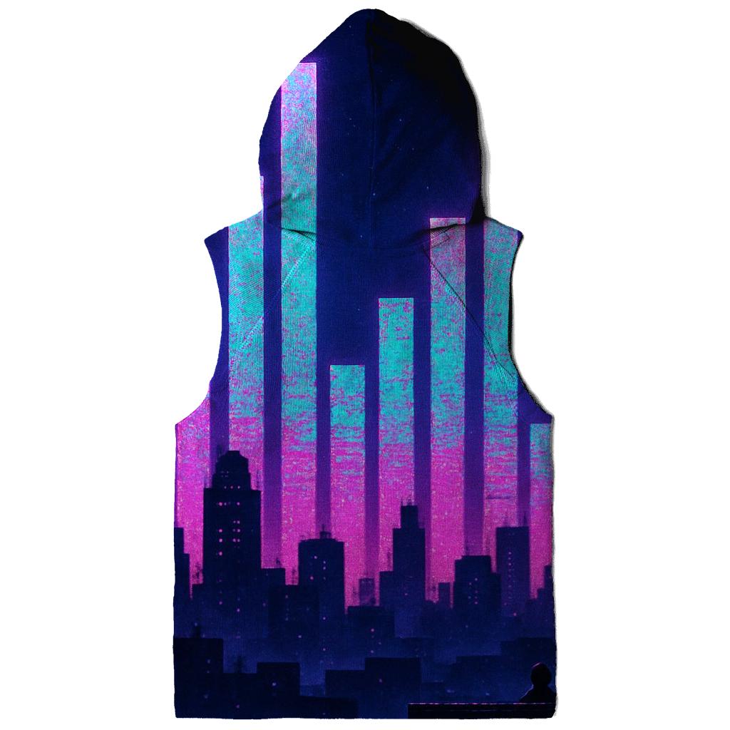 Neon Equalizer Skyline lightweight hoodies