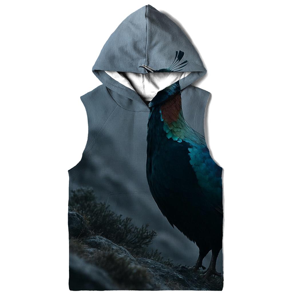 Misty Ridge Caller — Himalayan Monal graphic hoodies