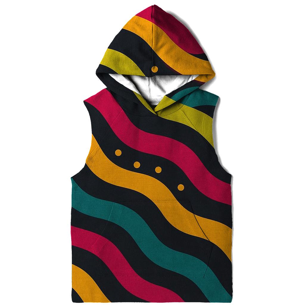 Acid Rainbow Tracks printed hoodies