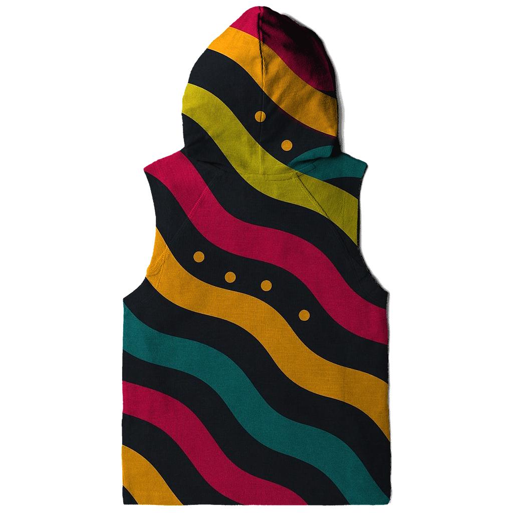 Acid Rainbow Tracks printed hoodies