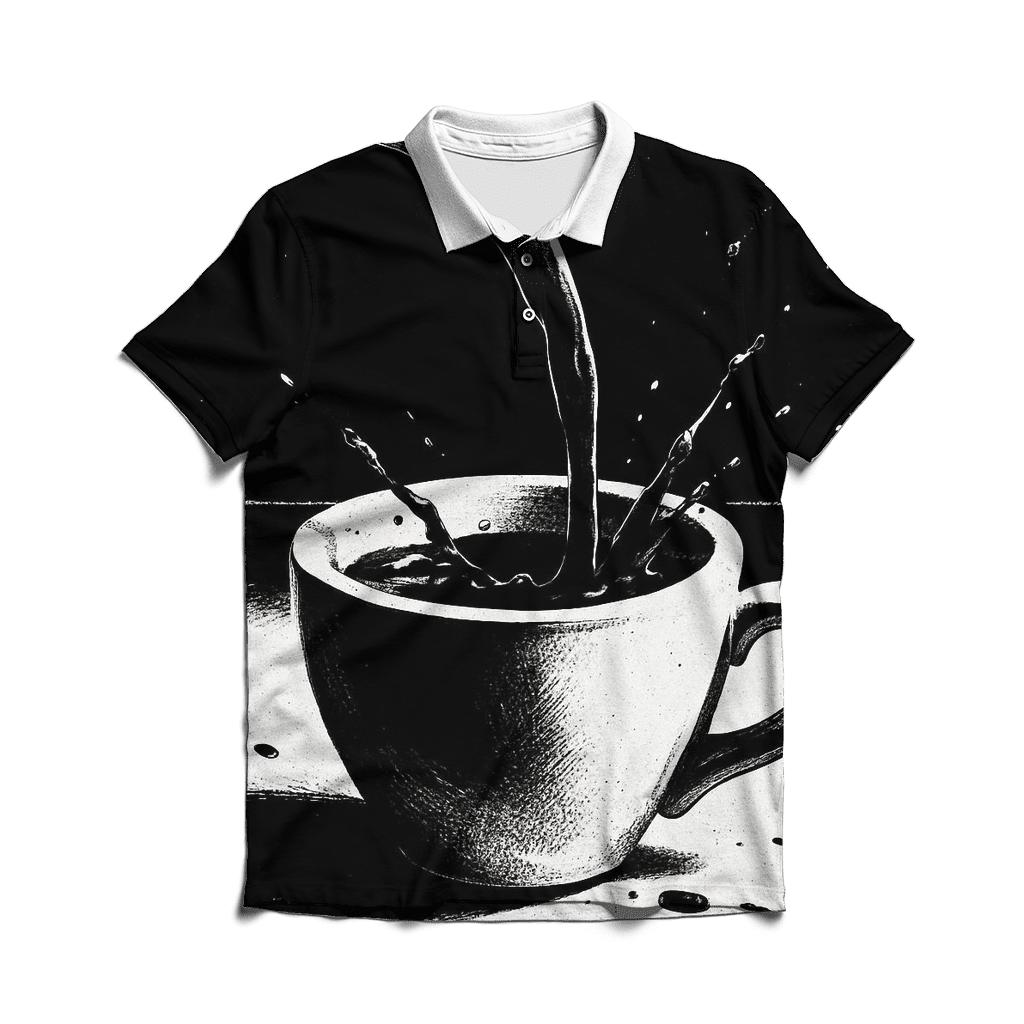Espresso Shot Arc casual sports polo shirts
