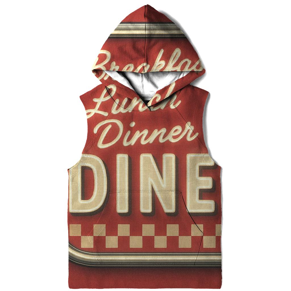 Classic Diner Neon Menu Board heavyweight hoodies