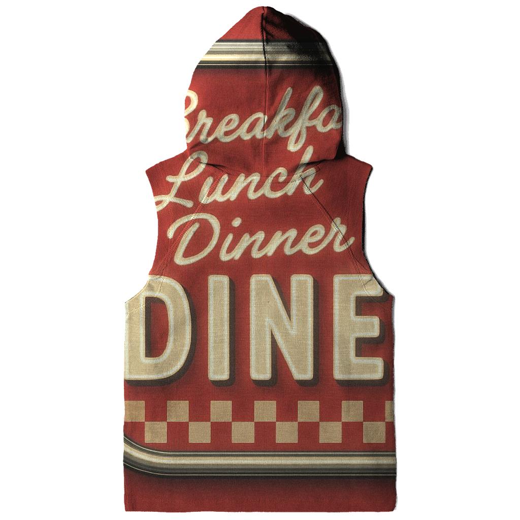 Classic Diner Neon Menu Board heavyweight hoodies
