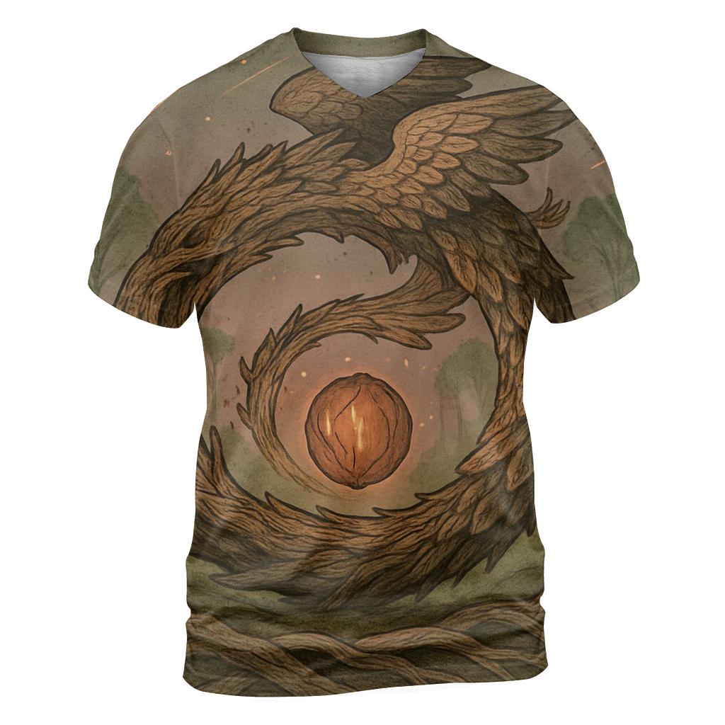 Seed Of Rebirth Ouroboros unique graphic print tees
