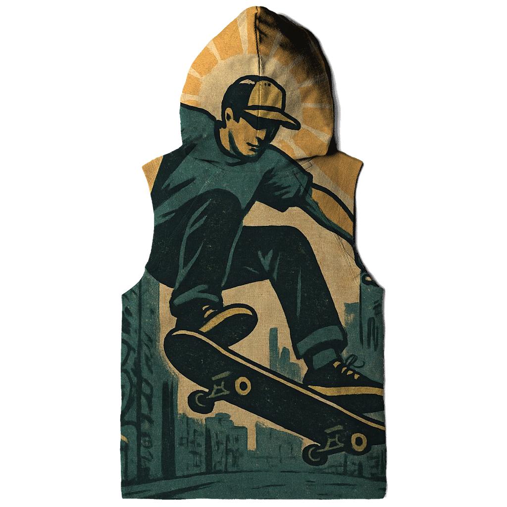 Retro Skateboard Alley custom hoodies