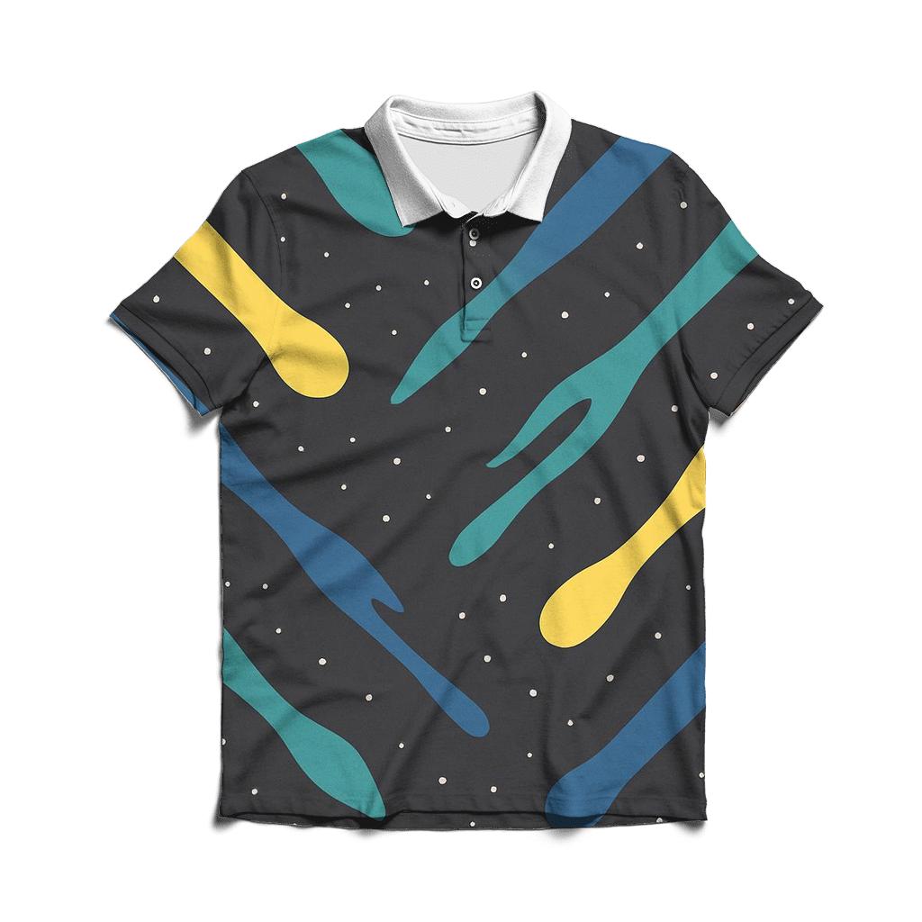 Jet Outflow Streamfield stylish collar polo tees